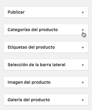 Widgets de producto